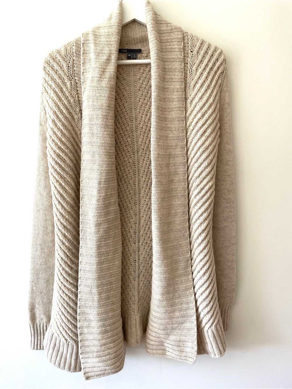 Vince Cardigan Yak Wool Knit
Shawl Collar Beige XS